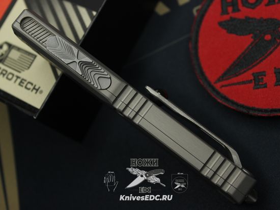 Нож Microtech Ultratech ZBP 1123-10APNC Natural Clear T/E Apocalyptic M390MK - Zero Blade Play