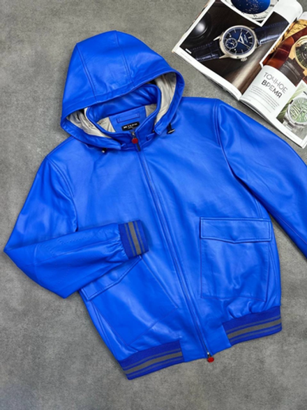 Кожаный бомбер Kiton