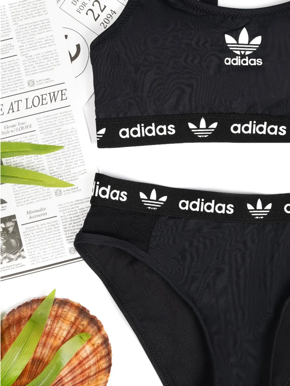 Купальник раздельный спортивный с топом Adidas