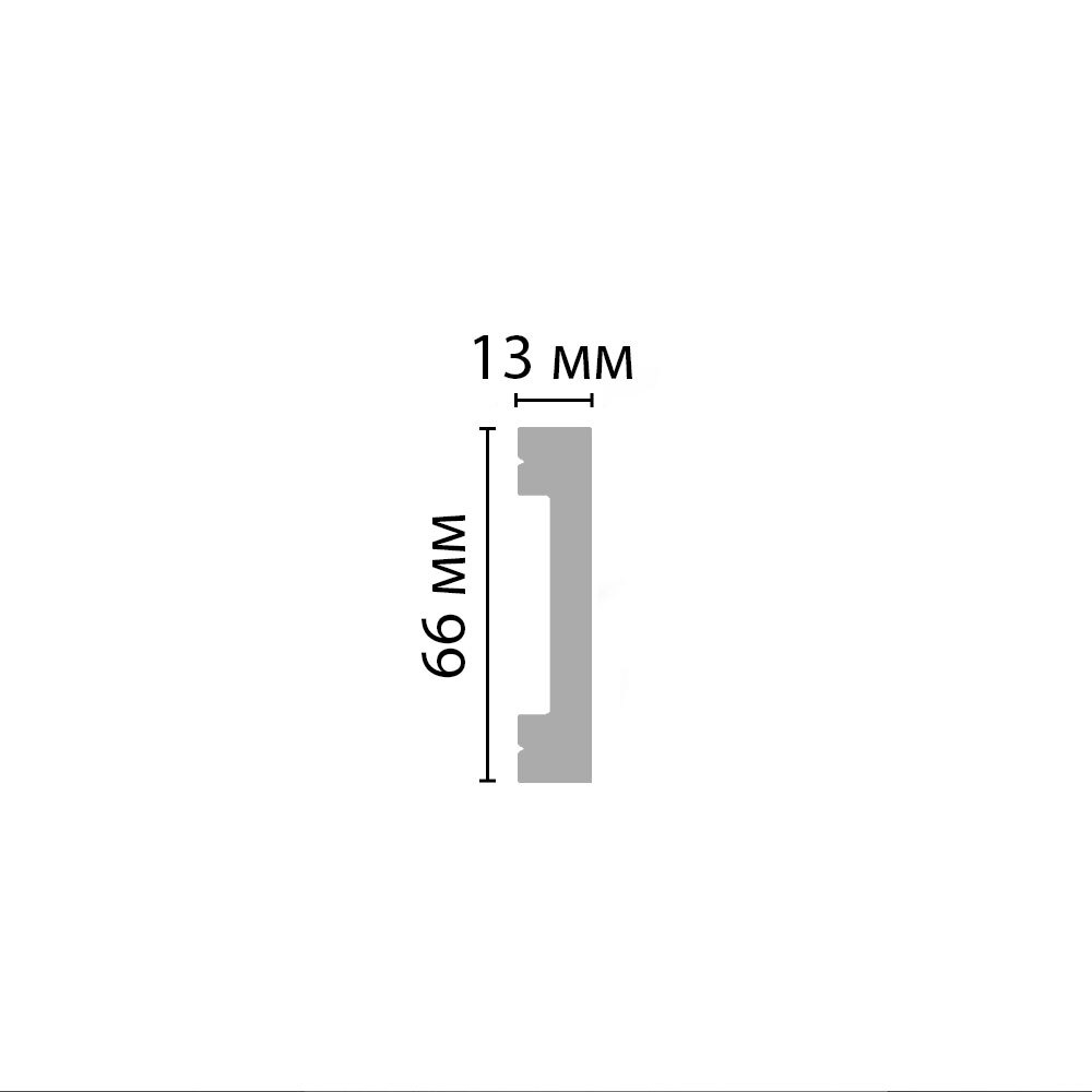 Плинтус Decormaster Дюропрофиль D157 ДМ