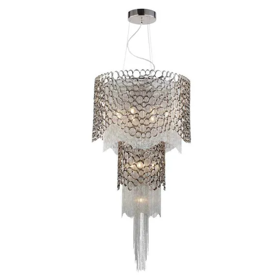 Подвесная люстра Hauberk HAUBERK SP-PL12+8+4 Crystal Lux