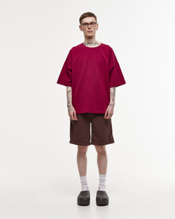 Wide Shorts LOGO French Roast