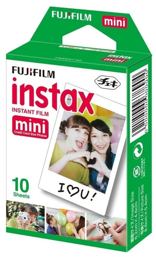Fujifilm Instax Mini, 100 г, 10 шт., белая Fujifilm Instax Mini, 100 г, 10 шт., белая