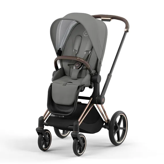 Детская коляска Cybex Priam IV 2 в 1 Mirage Grey + Cloud G i-Size Stone Grey Plus