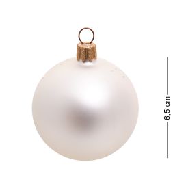 НФШ-1526/1 Ел.украшение Шар «Дед Мороз с собачкой» 65 мм