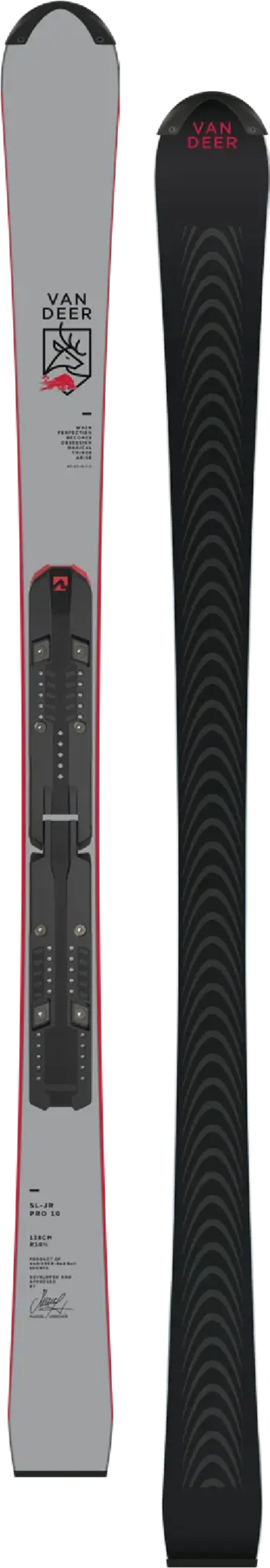 VAN DEER юниорский слалом R-11 SL-JR 152 см grey c пластиной Marker JR RACE без креплений /с креплениями Marker COMP 10 TCX /с креплениями Marker COMP 12 GW grey/с креплениями Marker COMP 12 GW khaki