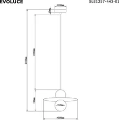 Подвесной светильник Rizz SLE1257-443-01 Evoluce