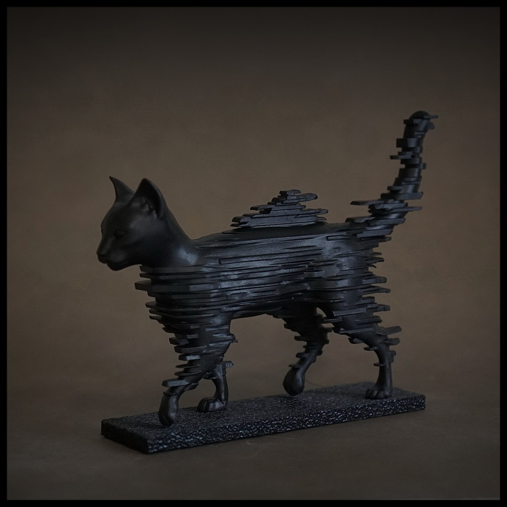 Миниатюра "Кошка. Матрица" , фотополимер