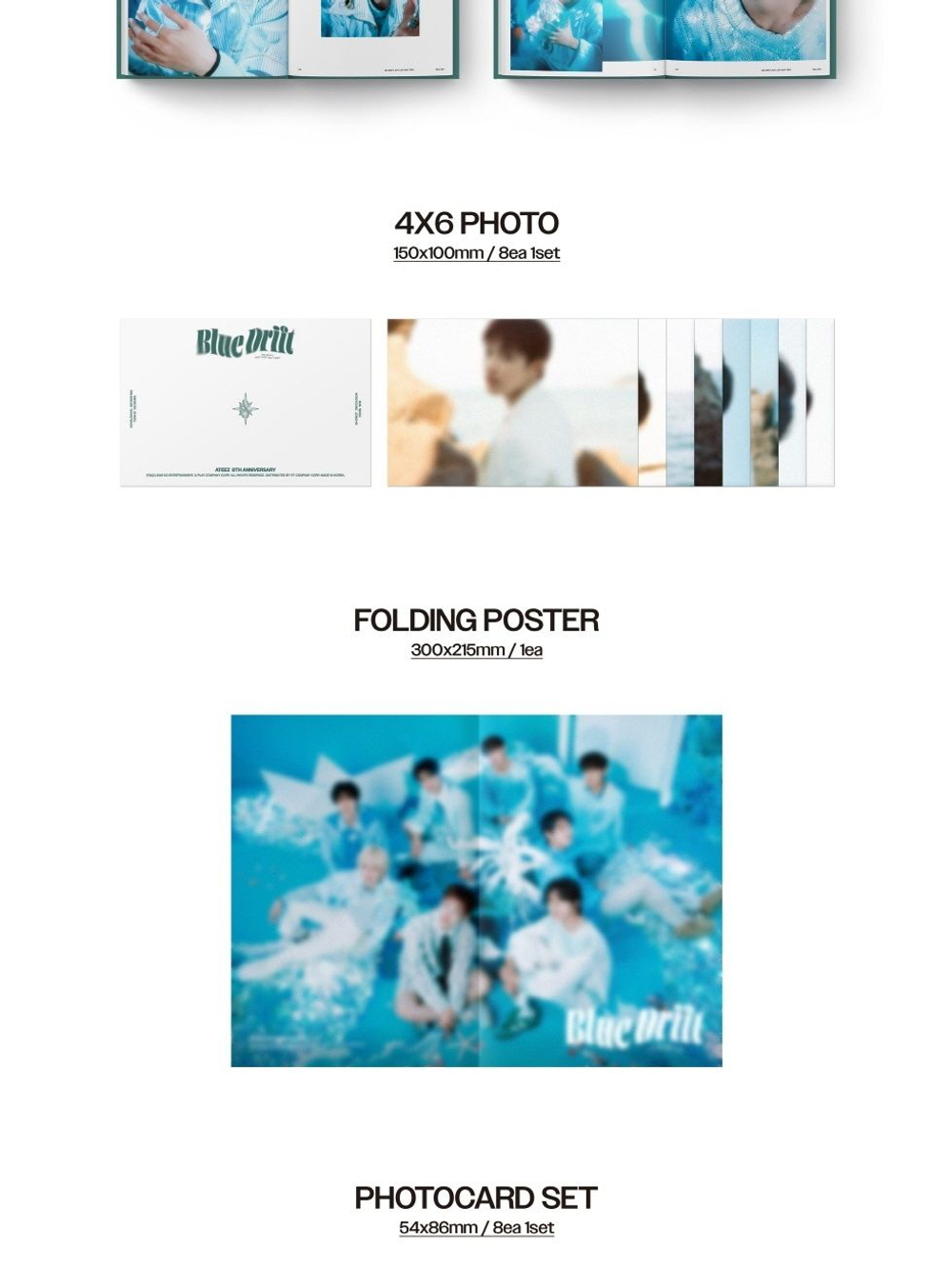 публикация ATEEZ - BLUE DRIFT 8TH ANNIVERSARY PHOTOBOOK