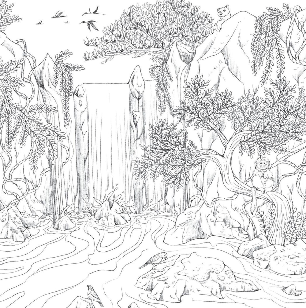 Hachette/ раскраска по номерам/ Les carrés d'Art-thérapie Nature