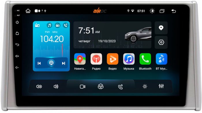 Магнитола для Toyota RAV4 5 2019-2022 (Китай) - Airok RX-1130CH Android 13, Быстрая, SIM-слот