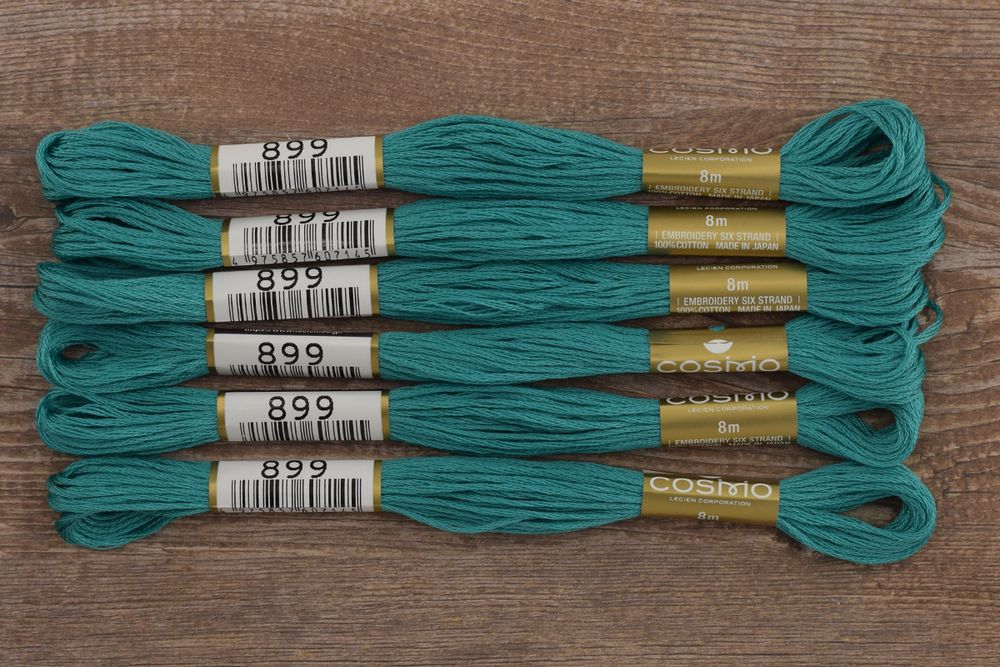 Мулине Lecien Cosmo, цв. 0899 / 6 мот. по 8 метров, в 6 сложений