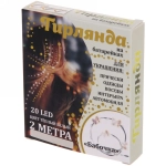 Гирлянда для дома «Бабочка» на батарейках 2,0 м 20 ламп LED, 1 реж., IP-20, Теплый белый