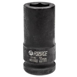 Головка ударная глубокая 22мм 3/4''6гр. Forsage F-46510022