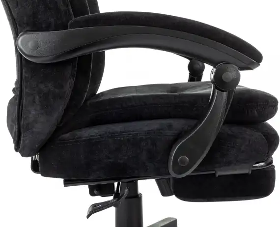 Кресло руководителя Бюрократ T-9950MSG-F Fabric черный Light-20 крестов. пластик подст.для ног
