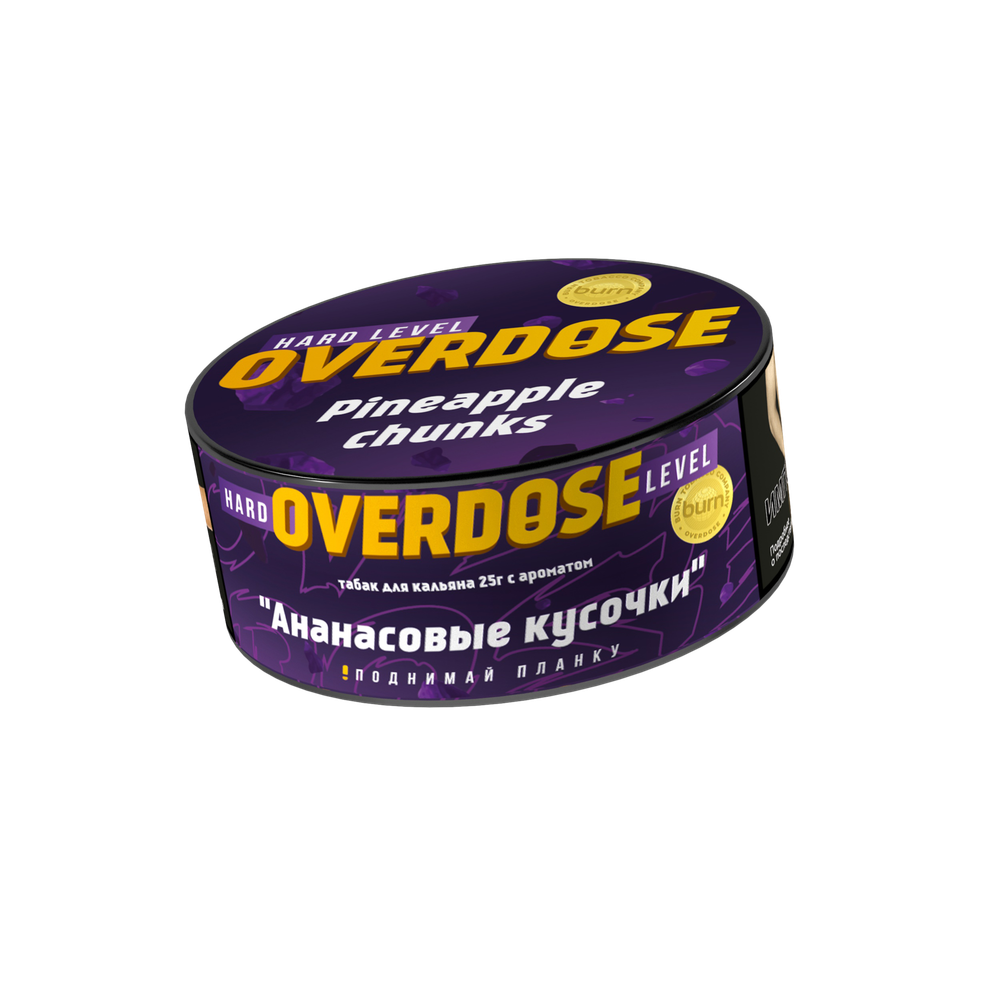 М. Табак для кальяна Overdose Ананасовые кусочки, 25 г