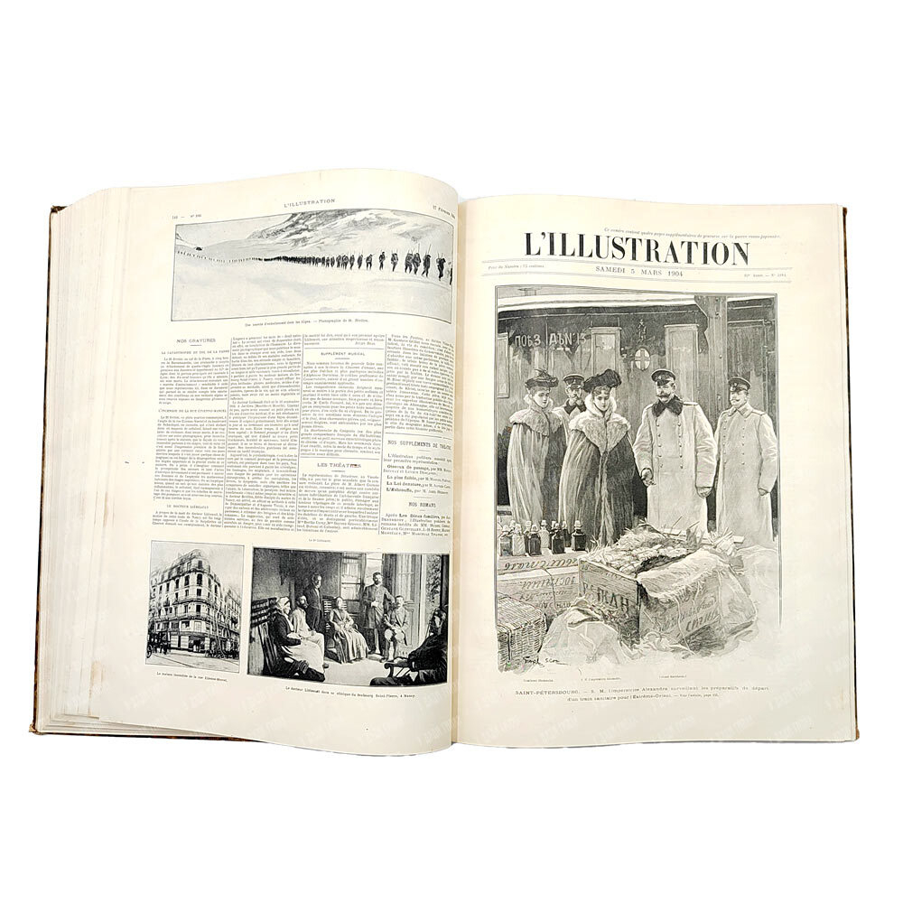 [Подшивка журнала] L’illustration, 1904. – № 3175-3200 (январь-июнь).