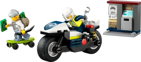 Конструктор LEGO City 60455 Полицейская погоня на мотоцикле
