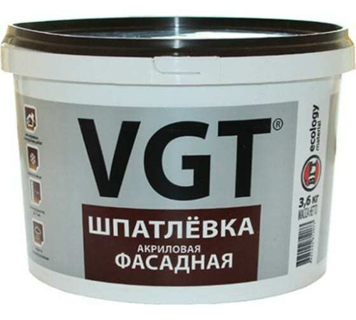 Шпатлевка фасадная 3,6 кг ВГТ