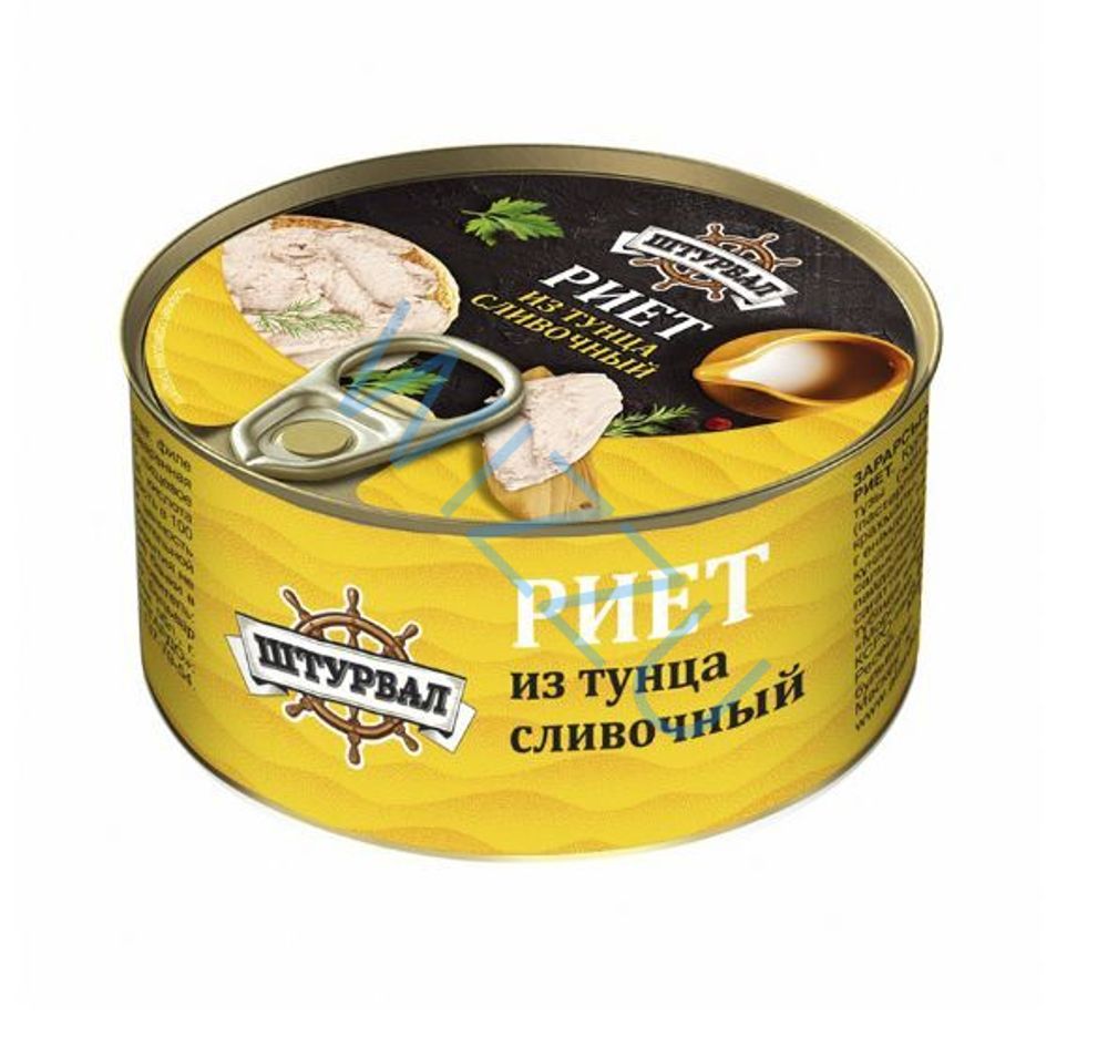 Риет из тунца Штурвал сливочный 115г