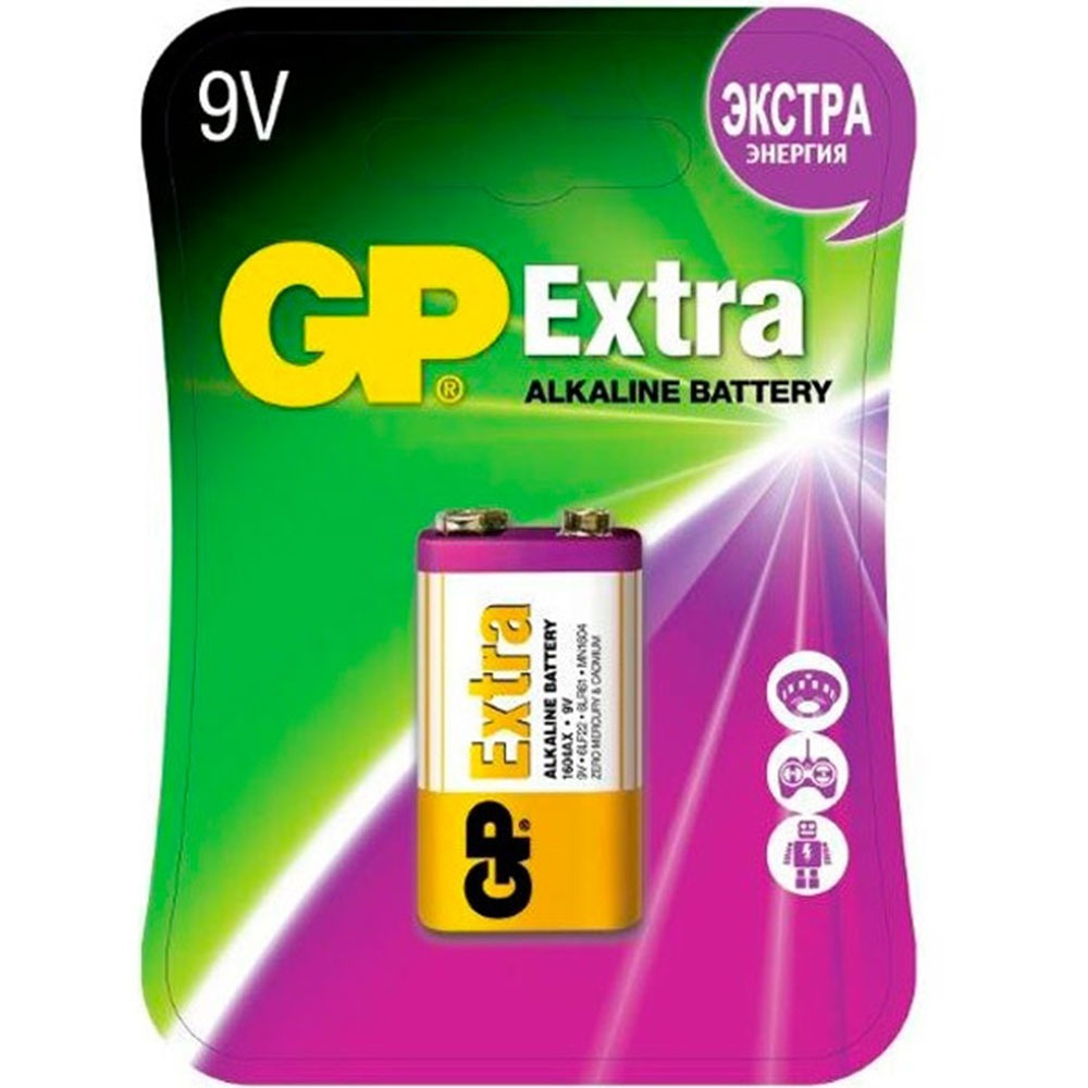 Батарейка Крона 6LR61 GP Extra 9V