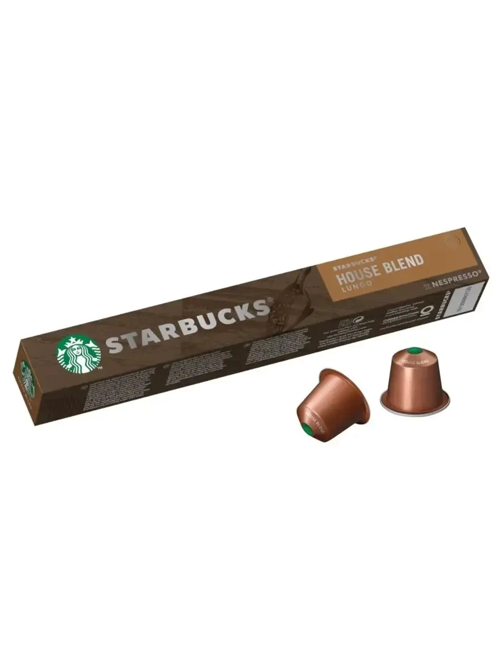 Капсулах Starbucks House Blend для системы Nespresso
