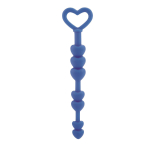 Синие анальные бусы Lia Love Beads - 17,8 см. (Цвет: синий)