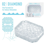 Прозрачный мастурбатор-стимулятор Tenga Uni Diamond (Цвет: прозрачный)