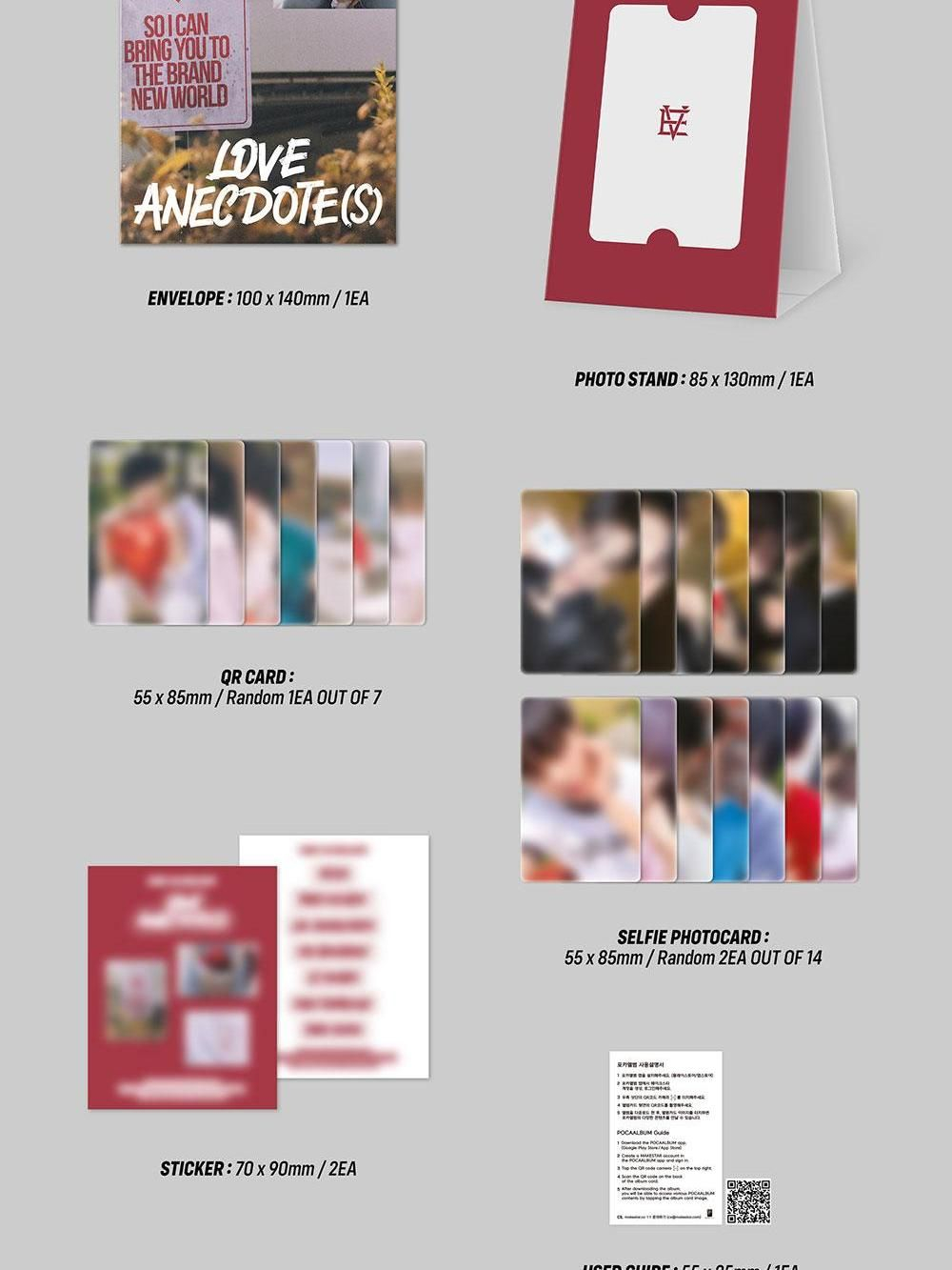 Альбом EVNNE - LOVE ANECDOTE(S) 5th Mini Album POCAALBUM 2 Version SET