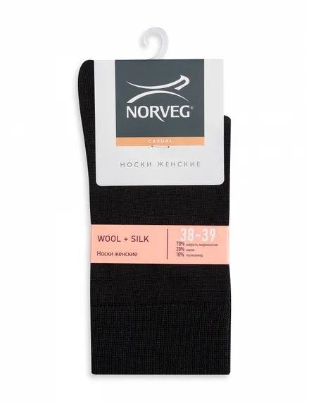 Термоноски женские Norveg Wool+Silk  (9WSW)