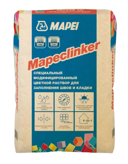 Цветная смесь для заполнения швов и кладки Mapei MAPECLINKER 110 (Манхэттен 2000), 25кг