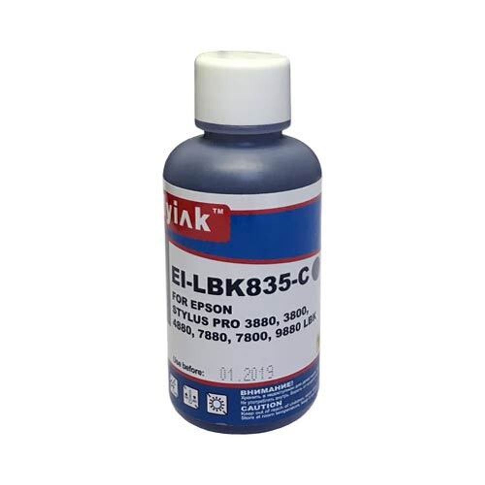 Чернила для EPSON Pro R2400/2880/3800/7880/9880 (100мл, light black, Pigment) EI-LBK835 EverBrite™ MyInk Чернила для EPSON Pro R2400/2880/3800/7880/9880 (100мл, light black, Pigment) EI-LBK835 EverBrite™ MyInk