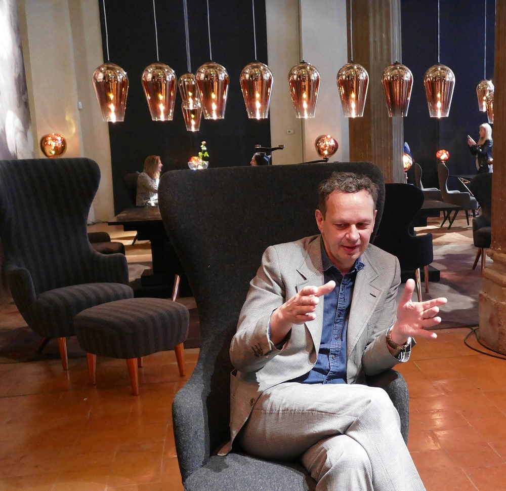 Подвесной дизайнерский светильник  FADE от Tom Dixon (золотой)
