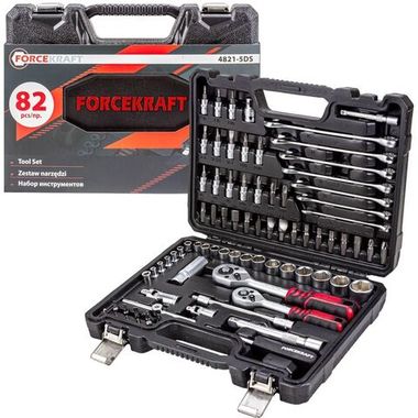 Набор инструментов 82 пр. FORCEKRAFT FK-4821-5DS-м