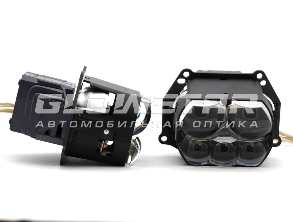 Билед модули Aozoom FLPD-17-01 3.0 дюйма (прямоугольные), 12V 60/94W, 5100/7500Lm (комплект, 2шт)