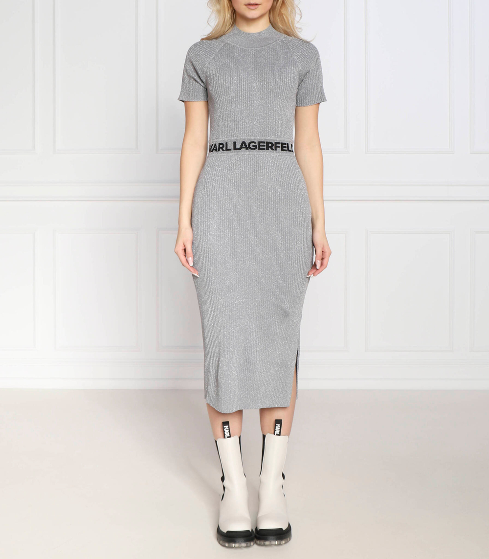 платье w/logo Karl Lagerfeld - серый(230W1359)