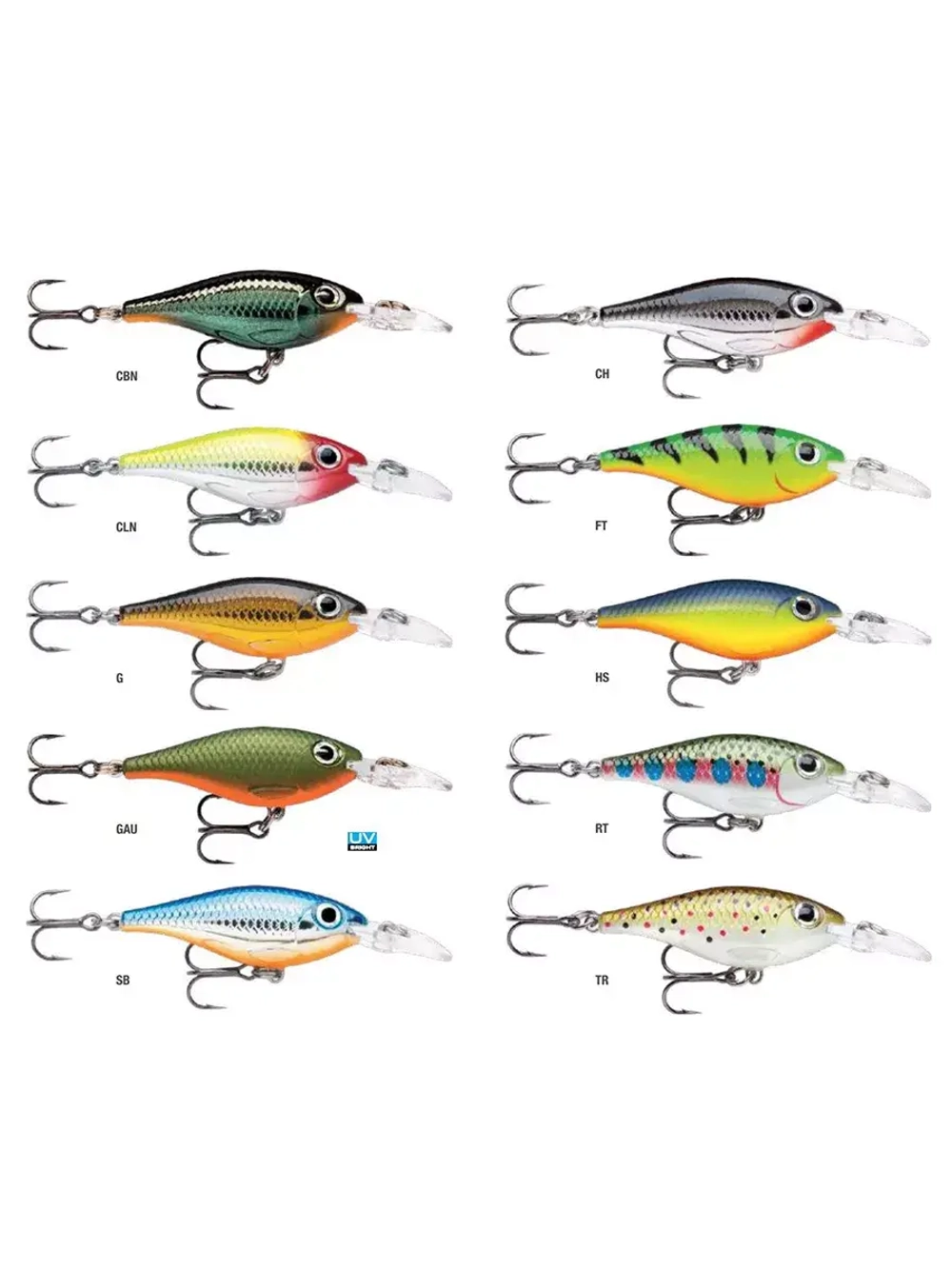 Воблер Ultra Light Shad 04 4см 3гр цвет FT медленно тонущий