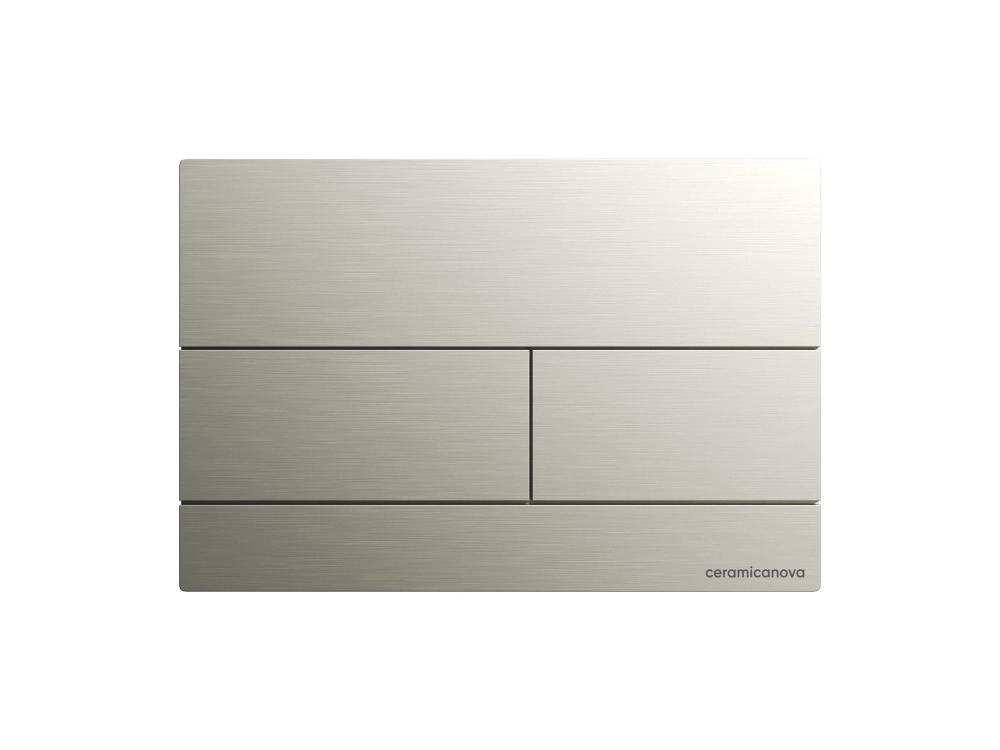 Кнопка смыва Ceramicanova Баланс (Balance) Прямоугольник (Rect), брашированный никель, CN12-004BN