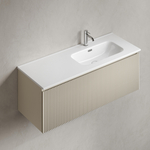 Тумба подвесная SANCOS Сноб Р 1.0 (Snob R 1.0) 1195х445х406, c одним ящиком оснащенным доводчиками, Бежевый матовый (Beige Soft), арт.SNR1.0120RCE