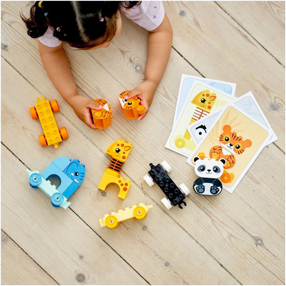 Конструктор LEGO DUPLO Creative Play 10955 Мой первый поезд для зверей