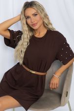 Платье Жемчужина коллекции (шоколад) П13314-1М LT Collection