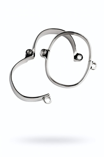Наручники Toyfa Metal серебристые 11,2 см