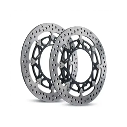 208A98528 BREMBO PAIR FLOATING FRONT DISCS SERIE ORO (BRUTALE)