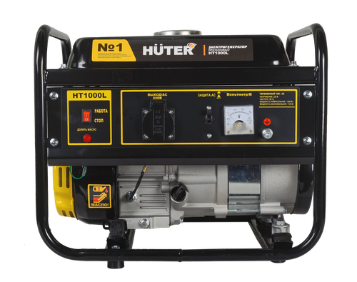 Портативный бензогенератор HUTER HT1000L - [1 кВт / 220V]