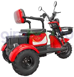 Электротрицикл IKINGI SIBTRIKE T3 Pro MAX 1000W (60V/30Ah) - Красный фото №11