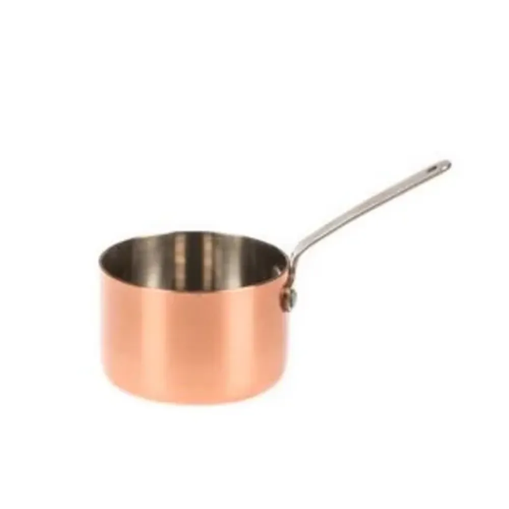 Соусник кокотница 150 мл d 7 см h4,5 см круглый с ручкой Copper нерж. с медным напылением P.L.