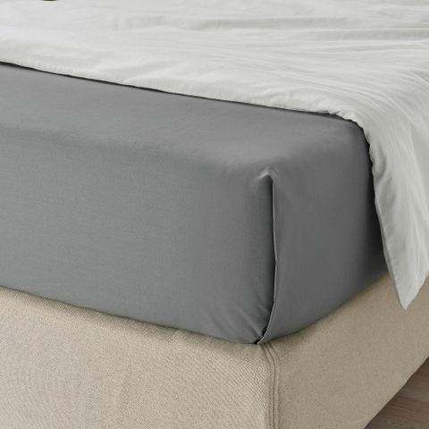 Простыня IKEA ULLVIDE (УЛЛЬВИДЕ), Серый, 150х260 см