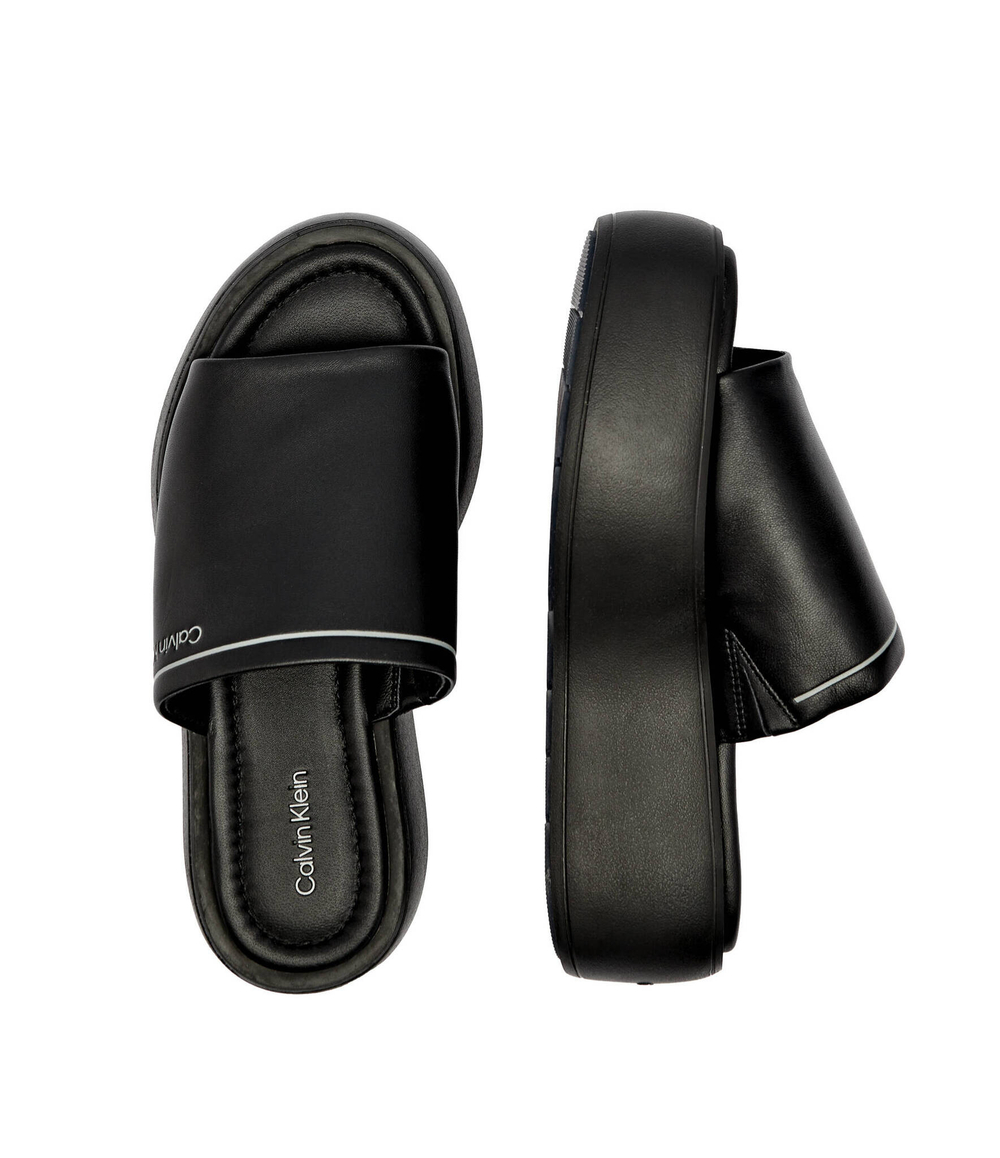 Кожаные flatform slide lth Calvin Klein - черный(HW0HW01943)