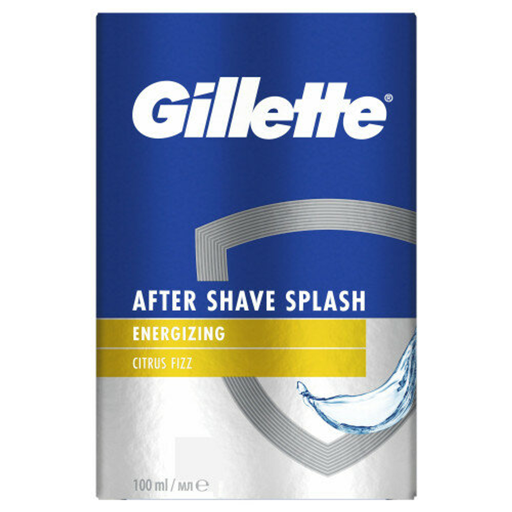 Gillette лосьон после бритья Citrus Fizz, заряд энергии с кофеином, 100 мл (Германия)