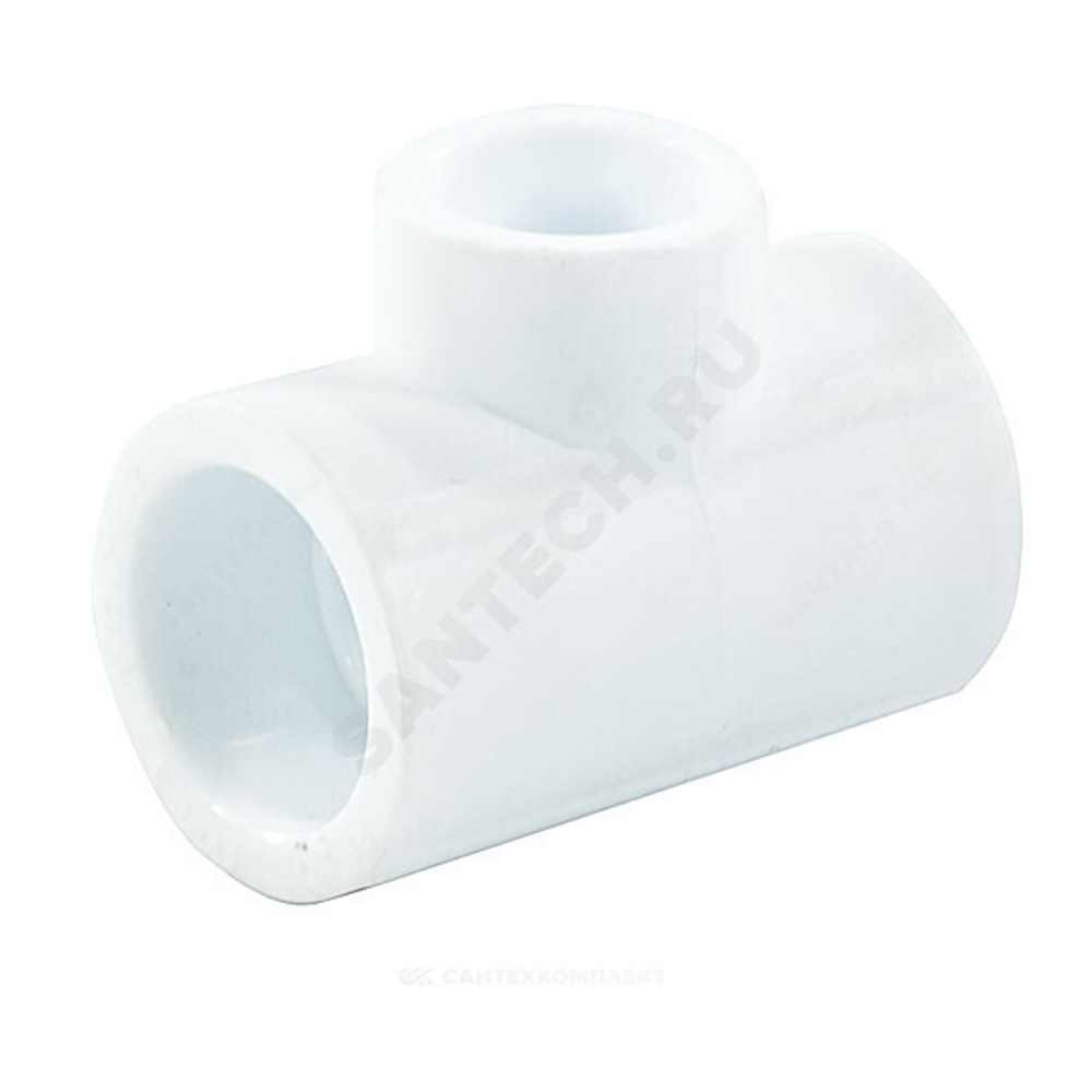 Тройник PP-R переходной белый Дн 40х25х40 PRO VALFEX 10402540-PRO